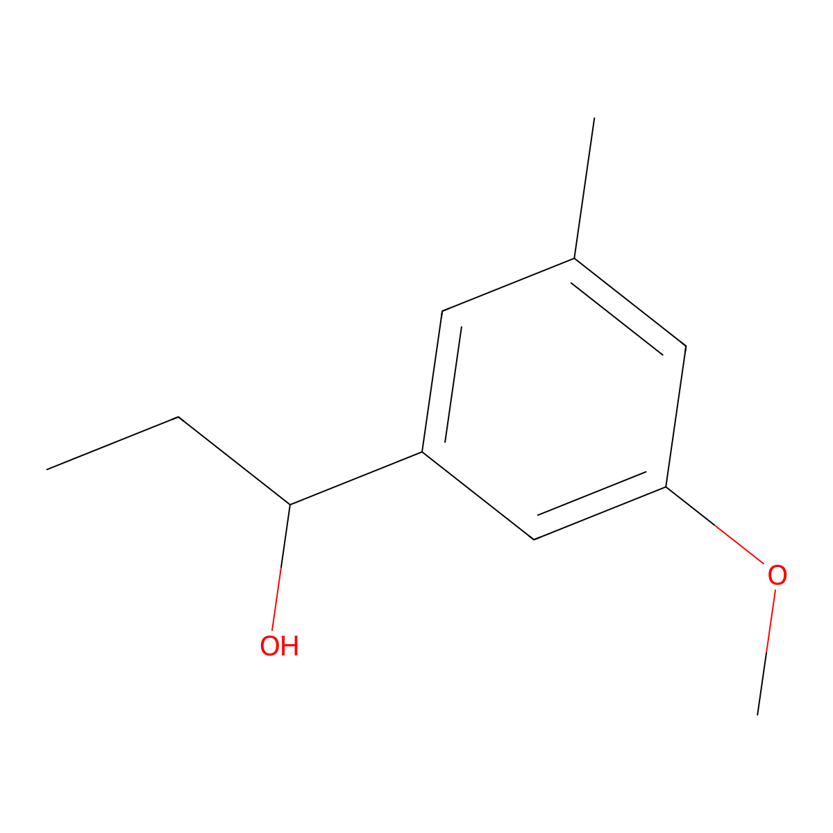 1-(3-Methoxy-5-methylphenyl)propan-1-ol molecular structure, CAS 2969442-67-7