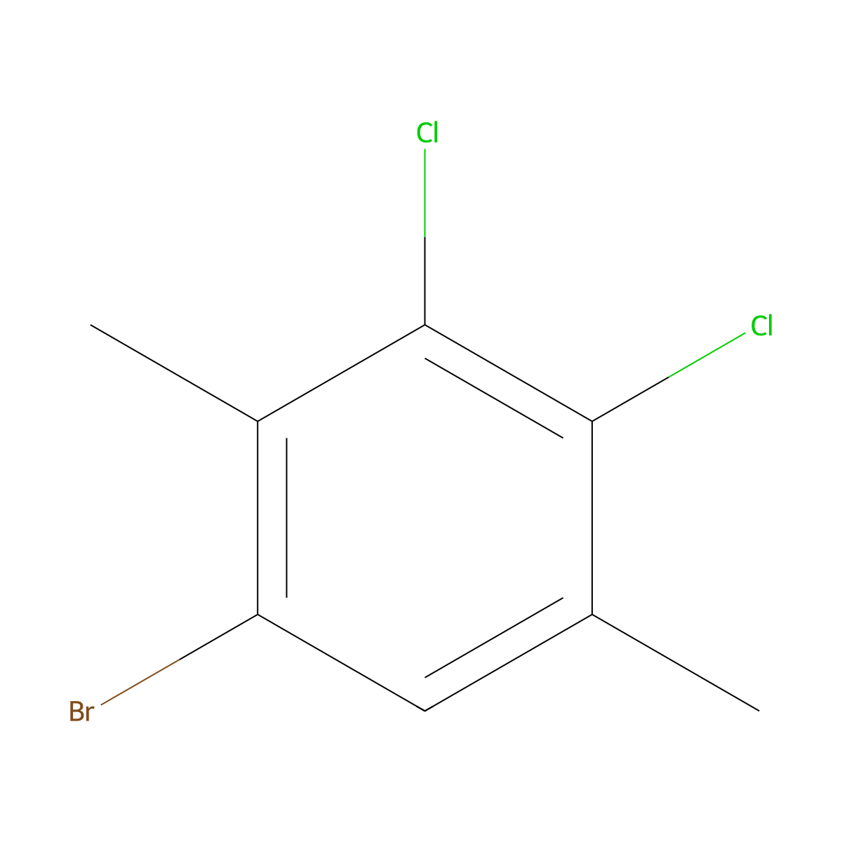 1-Bromo-3,4-dichloro-2,5-dimethylbenZene molecular structure, CAS 2969451-13-4