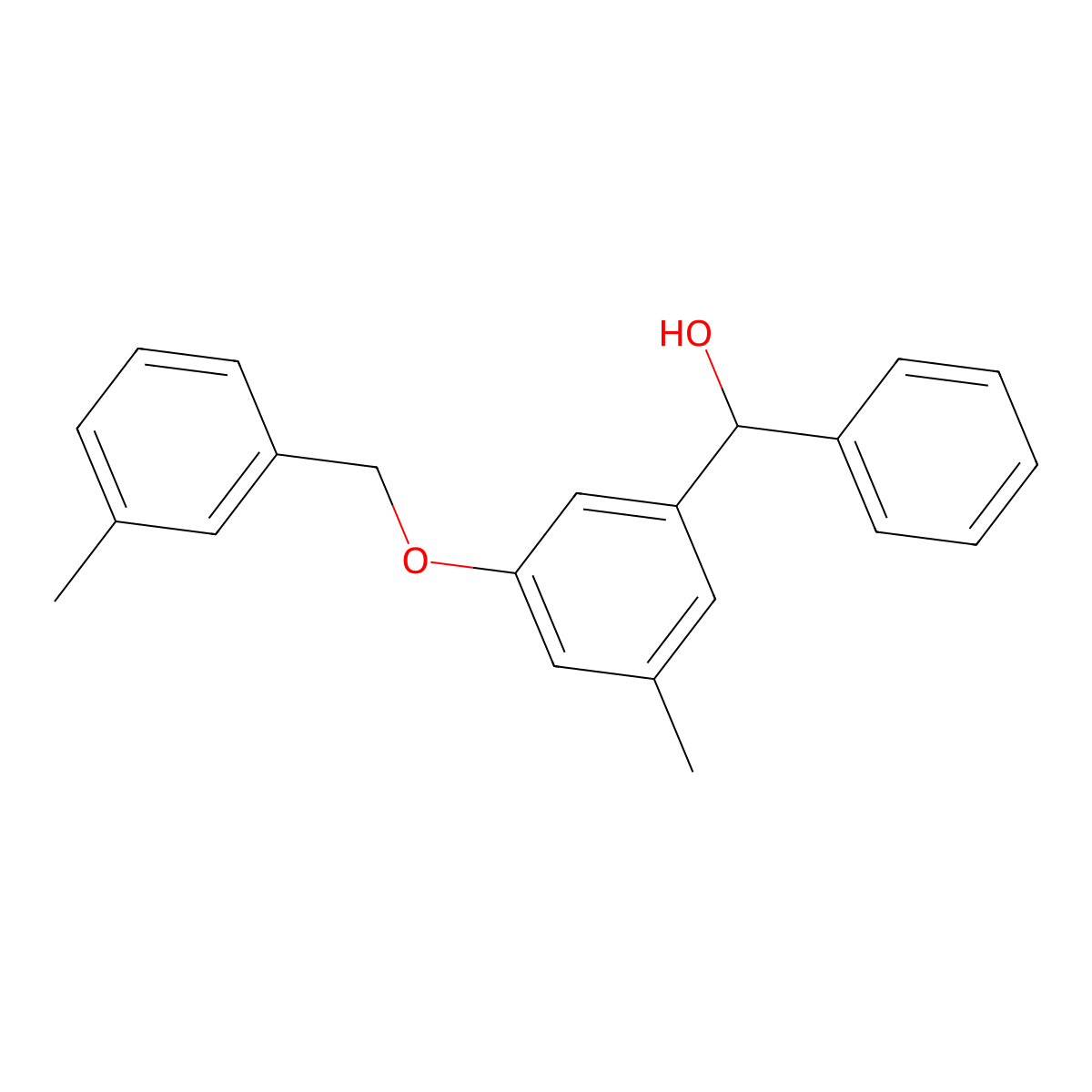 (3-Methyl-5-((3-methylbenZyl)oxy)phenyl)(phenyl)methanol molecular structure, CAS 2969459-49-0