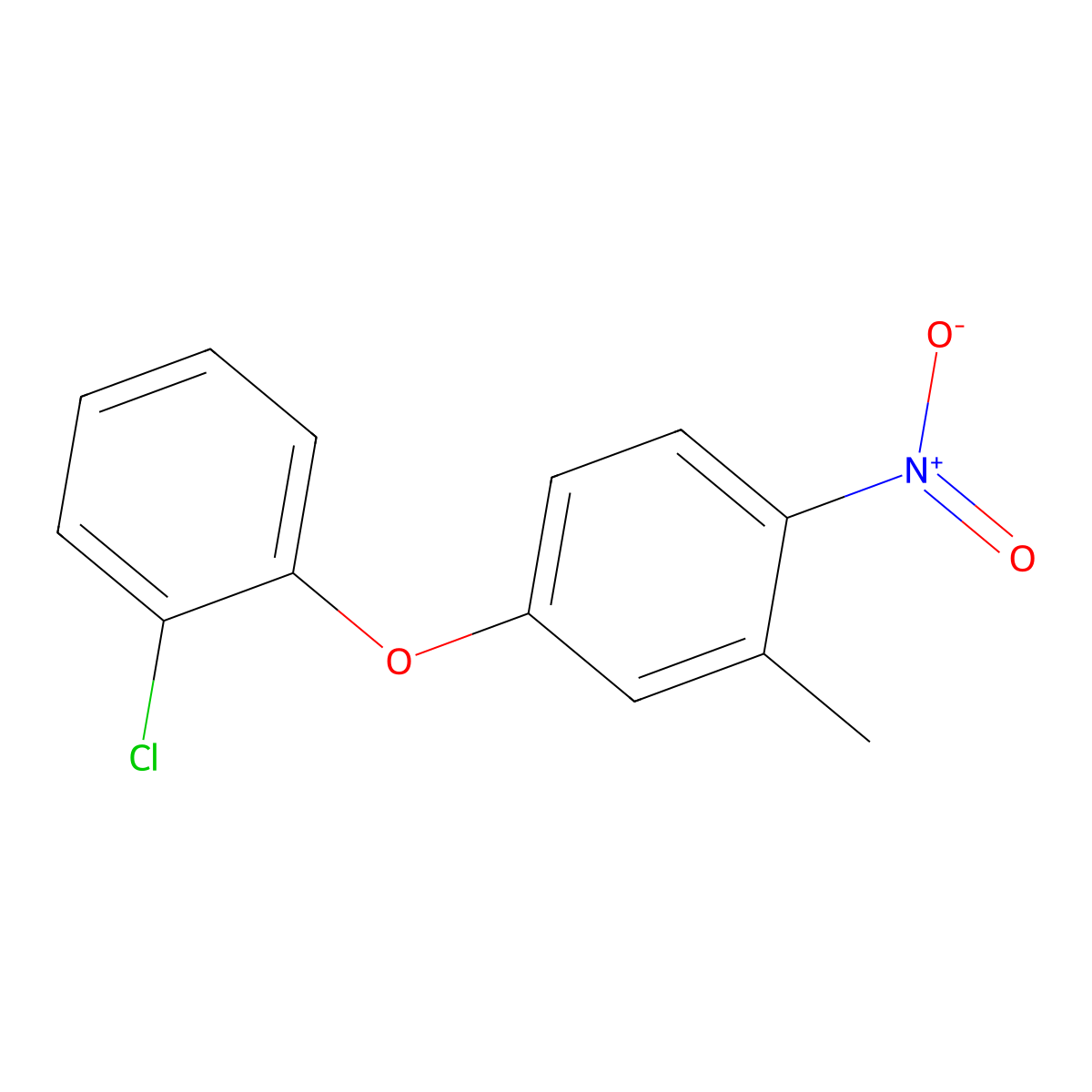 4-(2-Chlorophenoxy)-2-methyl-1-nitrobenzene molecular structure, CAS 2969459-85-4