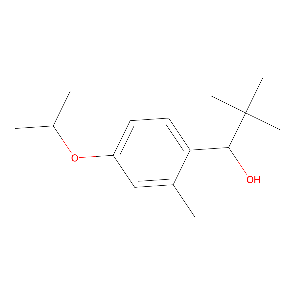 1-(4-Isopropoxy-2-methylphenyl)-2,2-dimethylpropan-1-ol molecular structure, CAS 2969460-39-5