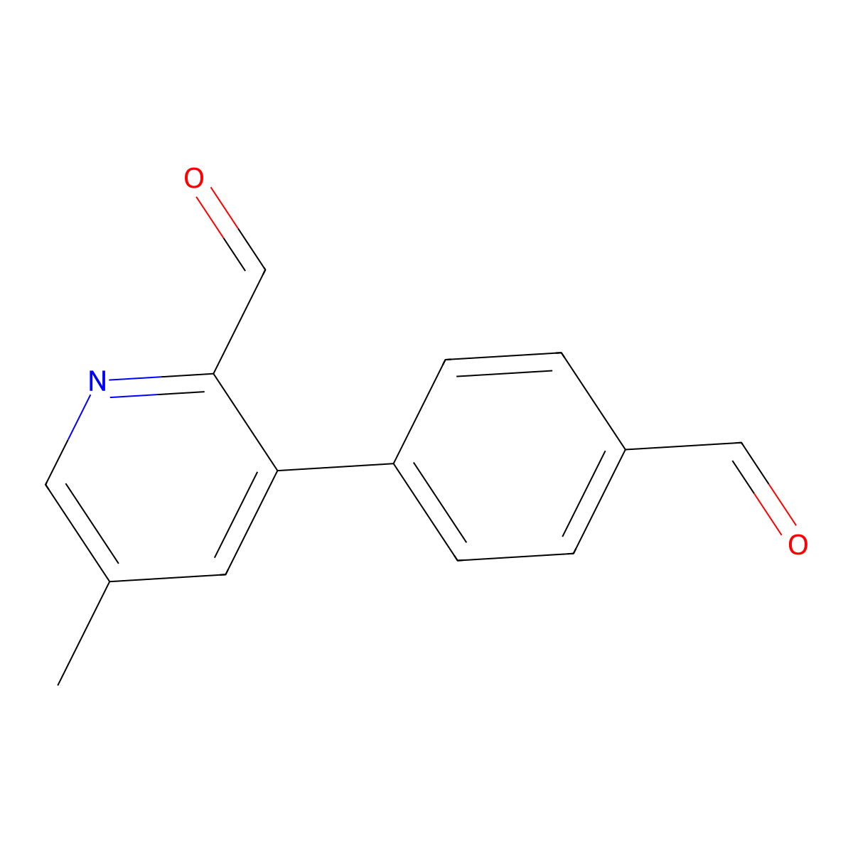 3-(4-Formylphenyl)-5-methylpicolinaldehyde molecular structure, CAS 2969471-09-6