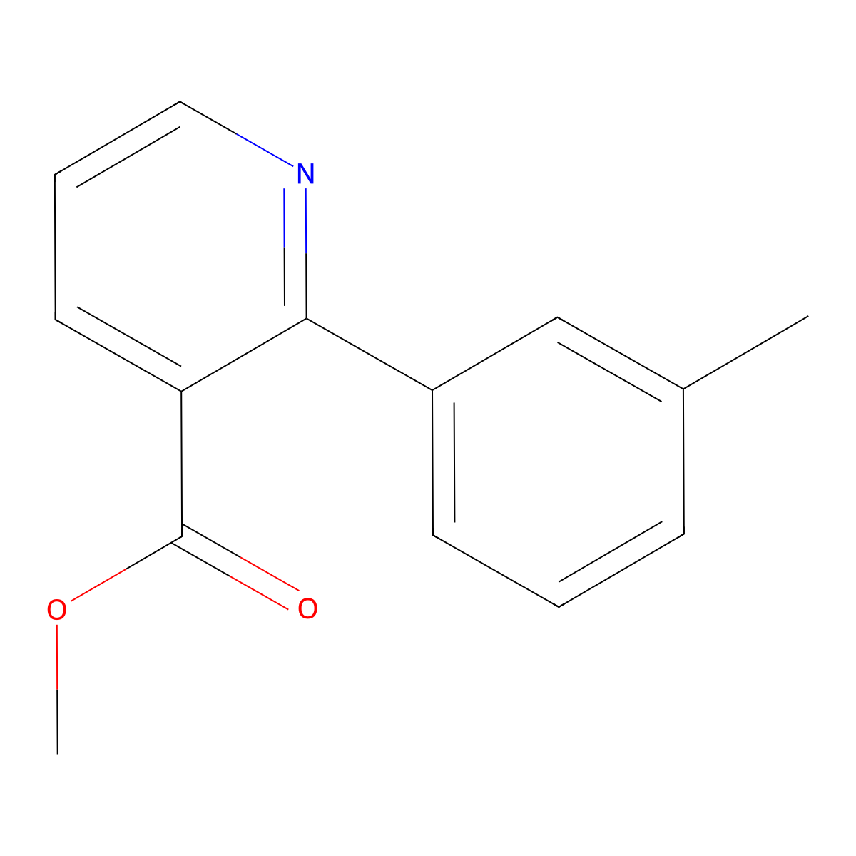 Methyl 2-(m-tolyl)nicotinate molecular structure, CAS 2969472-03-3