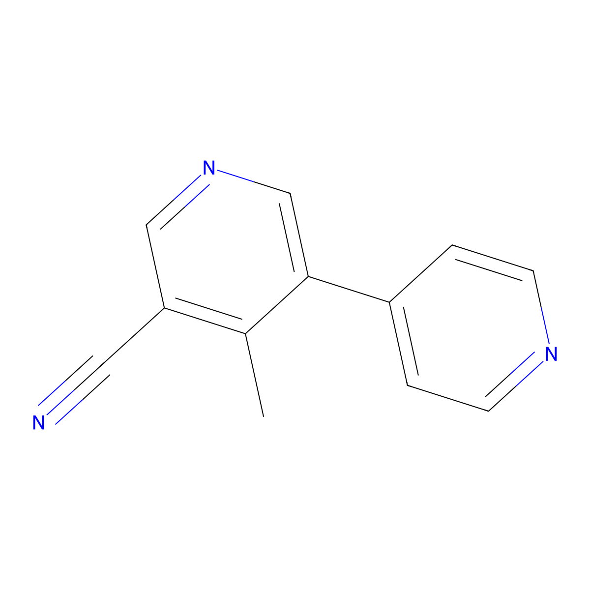 4-Methyl-[3,4'-bipyridine]-5-carbonitrile molecular structure, CAS 2969472-50-0