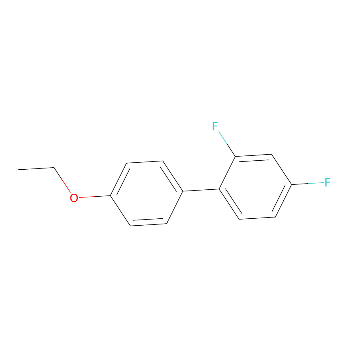 4'-Ethoxy-2,4-difluoro-1,1'-biphenyl molecular structure, CAS 2969474-50-6