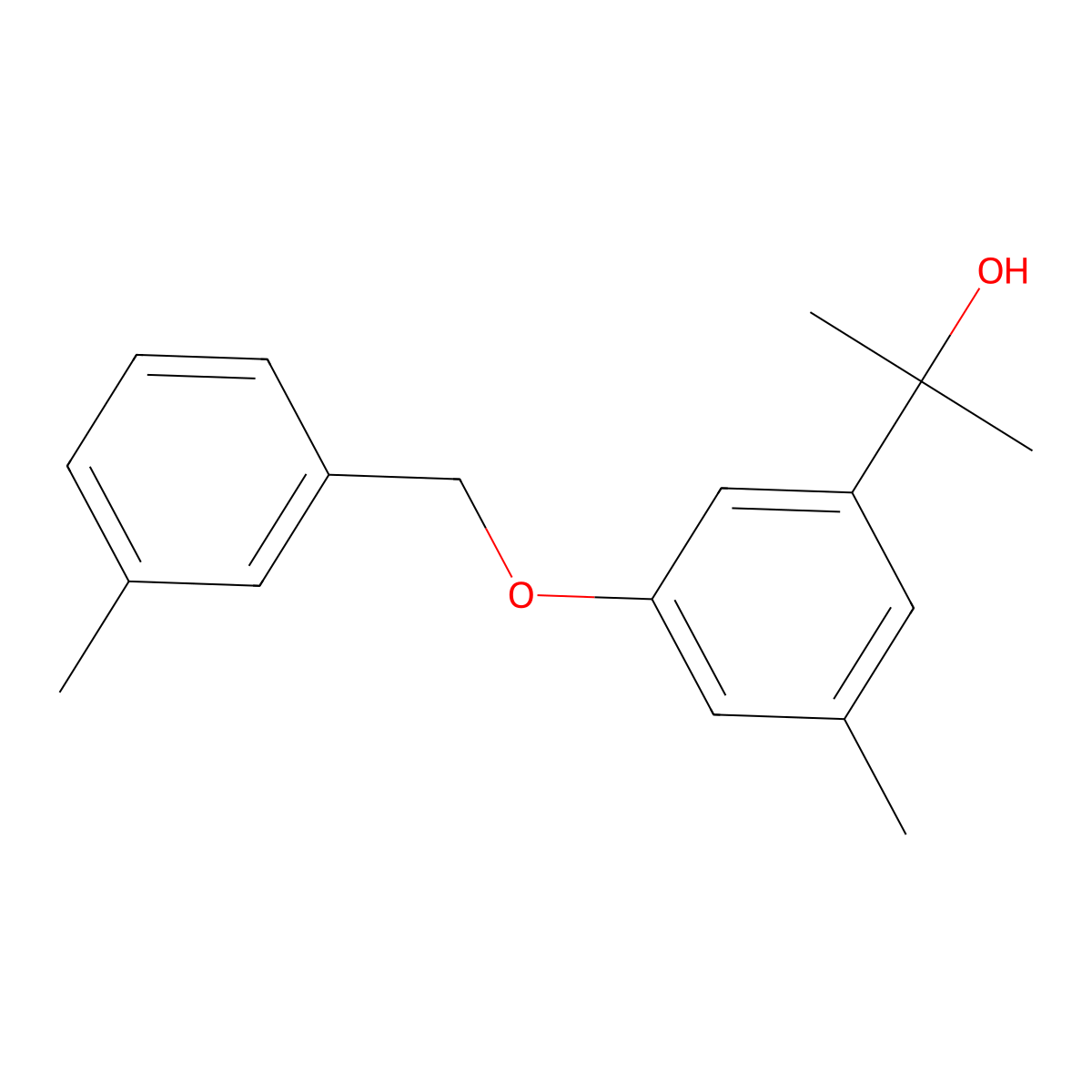 2-(3-Methyl-5-((3-methylbenzyl)oxy)phenyl)propan-2-ol molecular structure, CAS 2969475-18-9