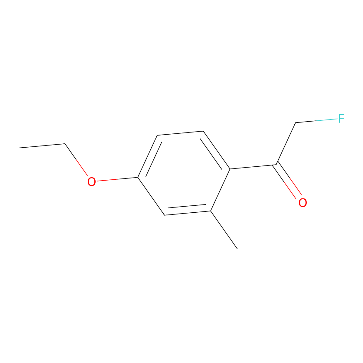 1-(4-Ethoxy-2-methylphenyl)-2-fluoroethanone molecular structure, CAS 2969477-01-6