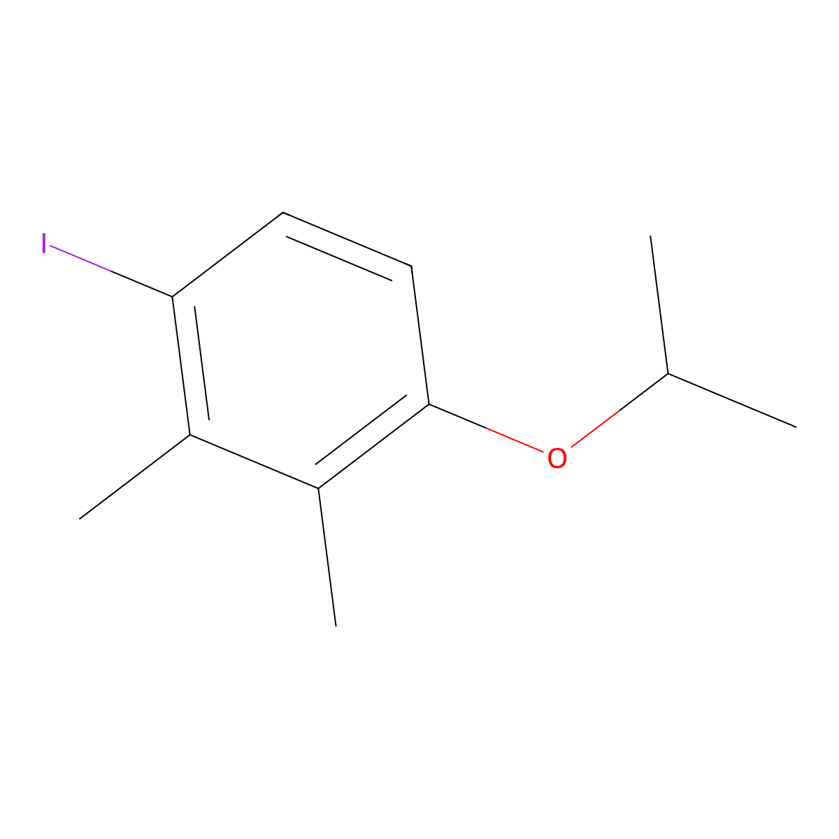 1-Iodo-4-isopropoxy-2,3-dimethylbenzene molecular structure, CAS 2969481-47-6