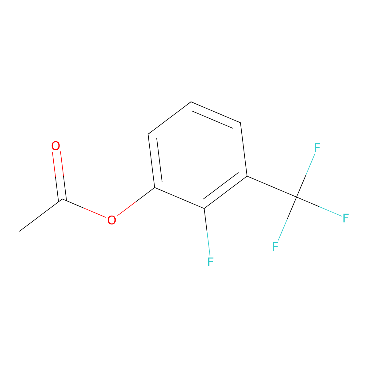 2-Fluoro-3-(trifluoromethyl)phenyl acetate molecular structure, CAS 2969486-73-3