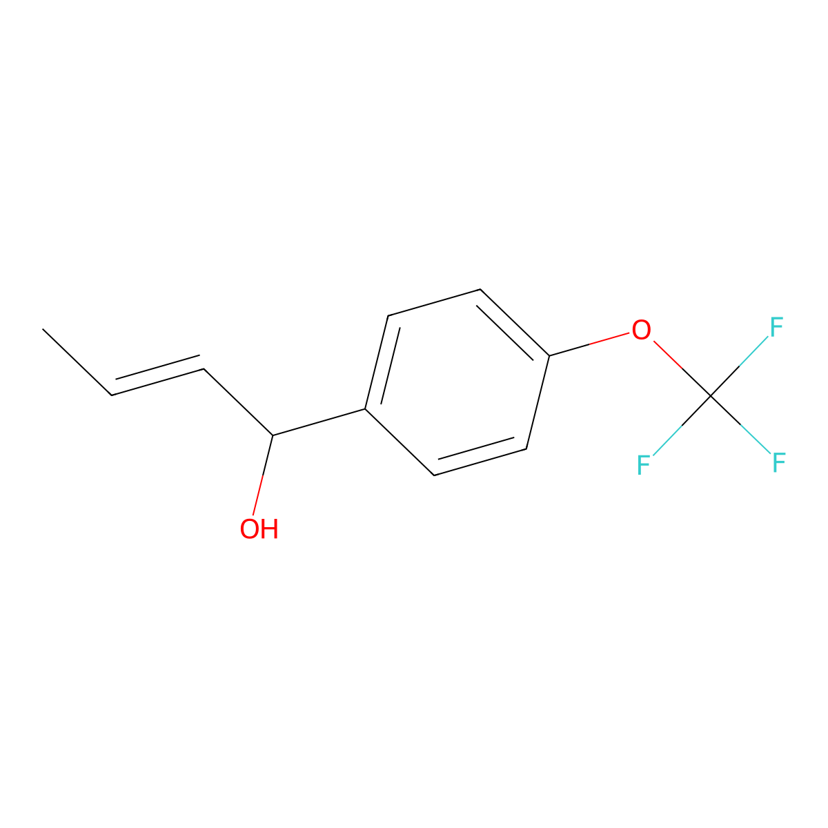 (E)-1-(4-(Trifluoromethoxy)phenyl)but-2-en-1-ol molecular structure, CAS 2969616-70-2