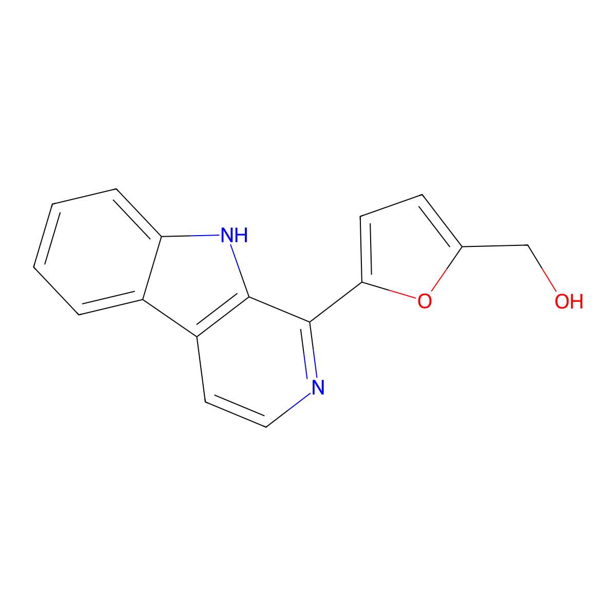 Perlolyrine molecular structure, CAS 29700-20-7