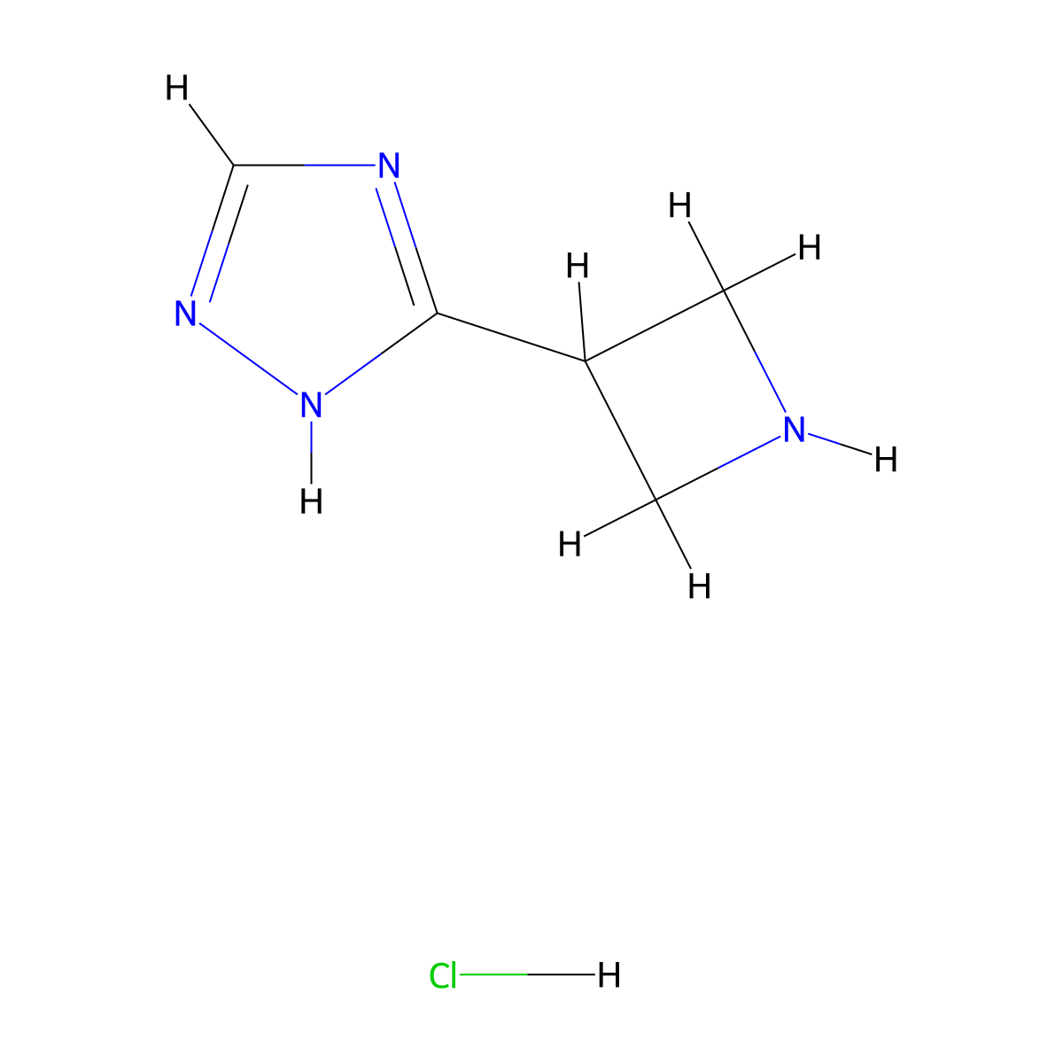 5-(Azetidin-3-YL)-1H-1,2,4-triazole hydrochloride molecular structure, CAS 2970213-93-3