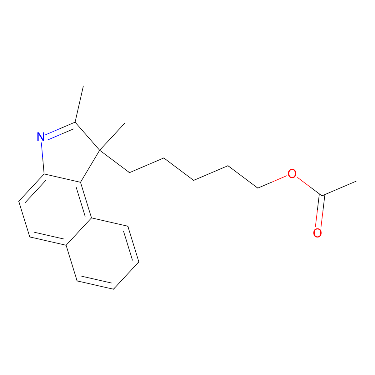 5-(1,2-Dimethyl-1H-benzo[E]indol-1-YL)pentyl acetate molecular structure, CAS 2970966-04-0
