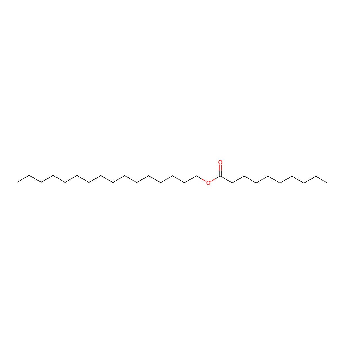 Cetyl Caprate molecular structure, CAS 29710-34-7