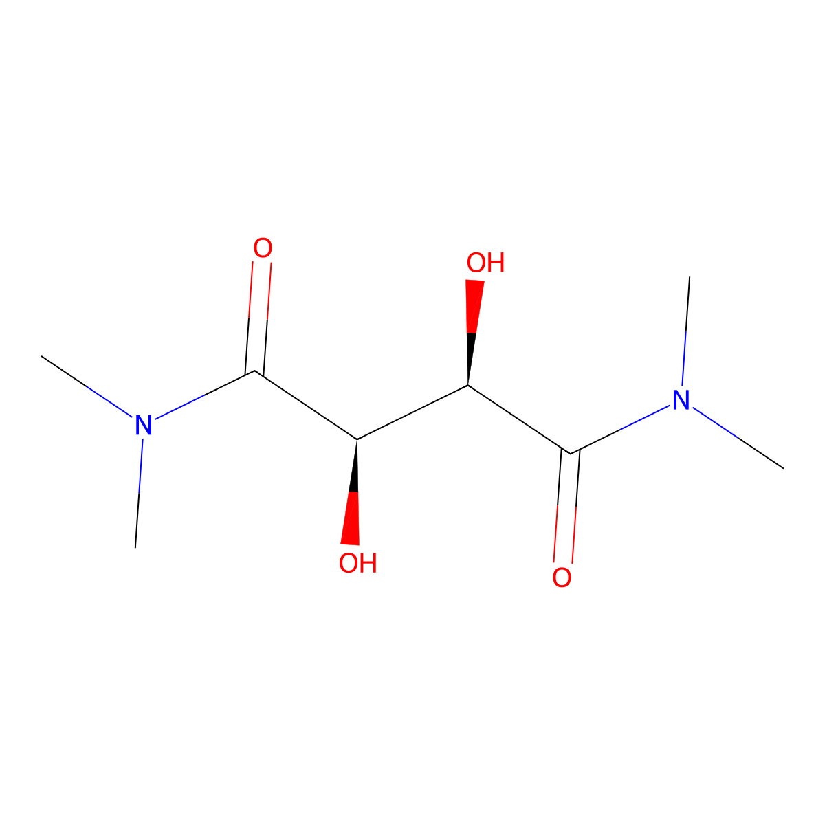 N,N,N',N'-Tetramethyl-L-tartramide molecular structure, CAS 297135-09-2