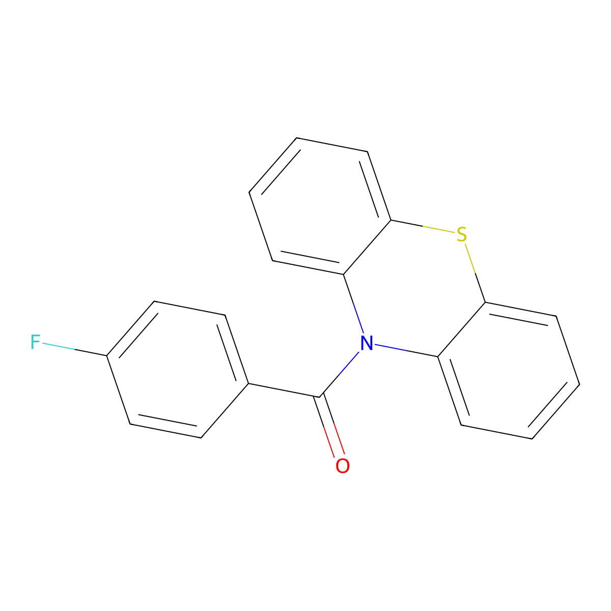 (4-Fluoro-phenyl)-phenothiazin-10-yl-methanone molecular structure, CAS 297138-56-8