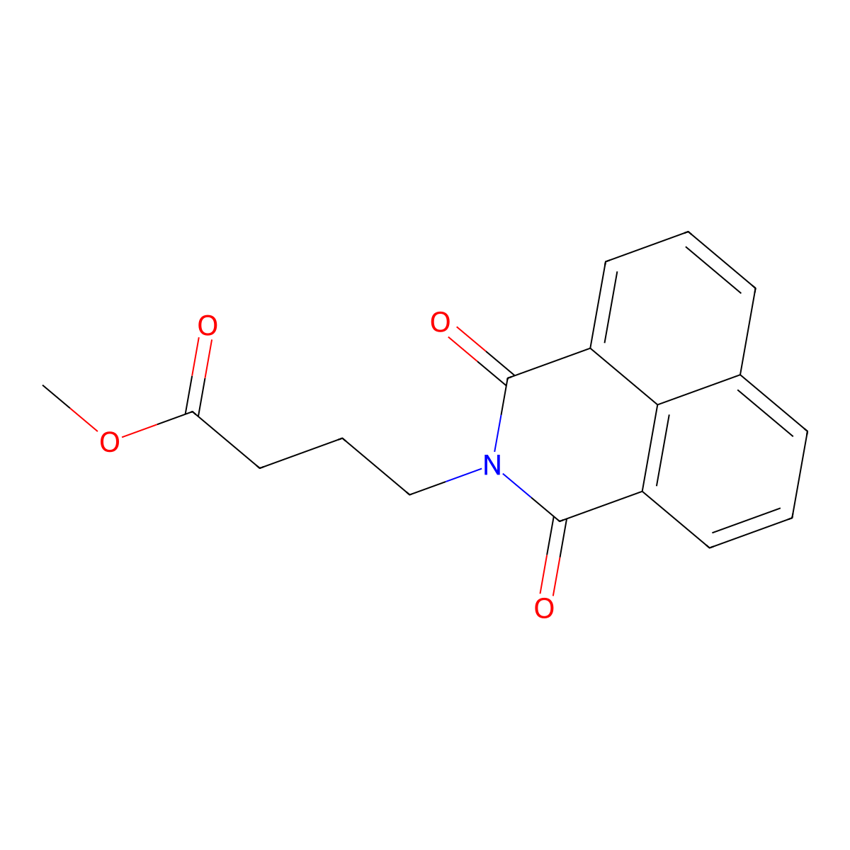 Methyl 1,3-dioxo-1H-benz[de]isoquinoline-2(3H)-butanoate molecular structure, CAS 297138-63-7