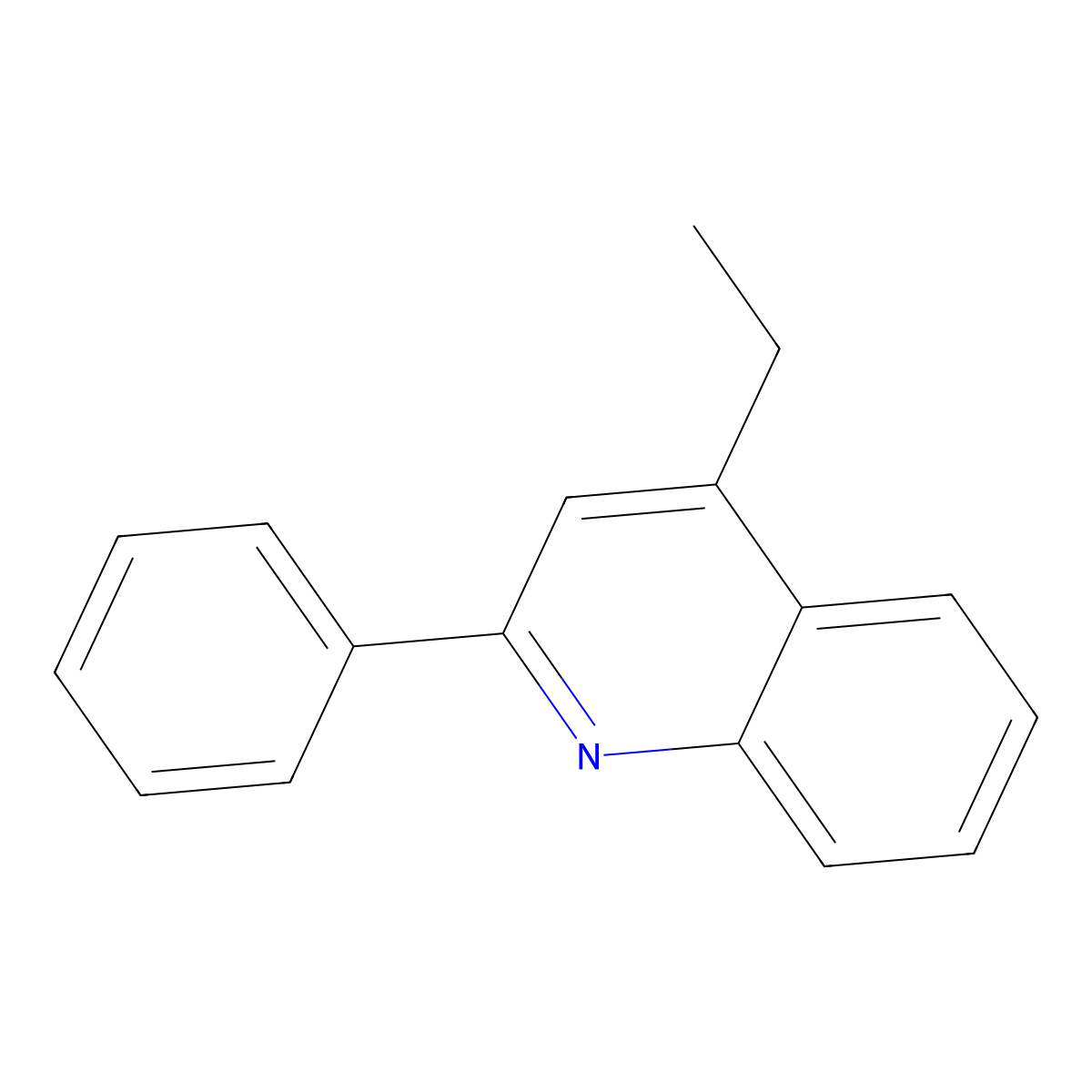 4-Ethyl-2-phenylquinoline molecular structure, CAS 297138-65-9