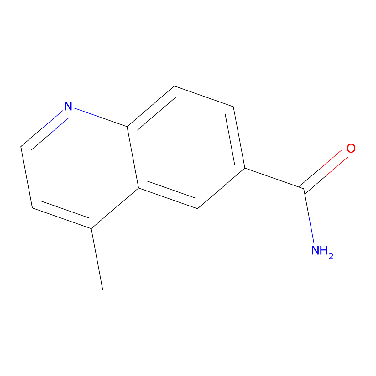 4-Methylquinoline-6-carboxamide molecular structure, CAS 297139-17-4