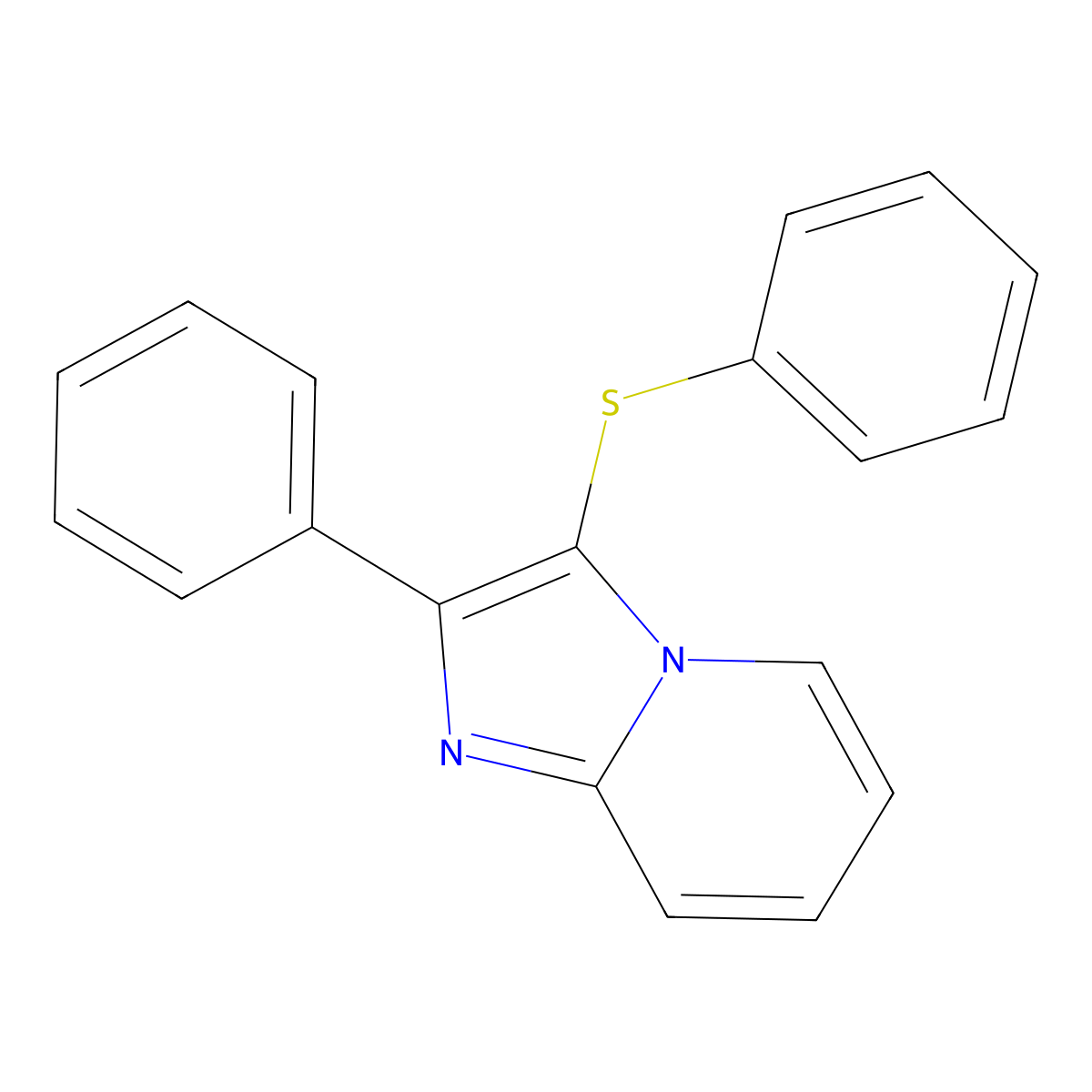2-Phenyl-3-(phenylsulfanyl)imidazo[1,2-a]pyridine molecular structure, CAS 297139-61-8