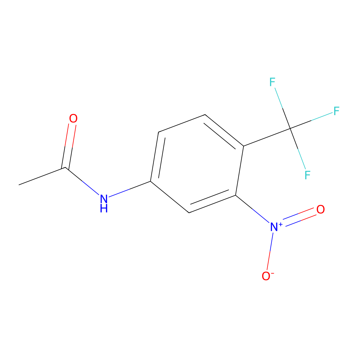 N-(3-Nitro-4-(trifluoromethyl)phenyl)acetamide molecular structure, CAS 297140-60-4