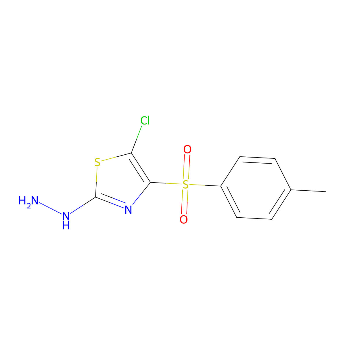 5-Chloro-2-hydrazinyl-4-tosylthiazole molecular structure, CAS 297142-57-5