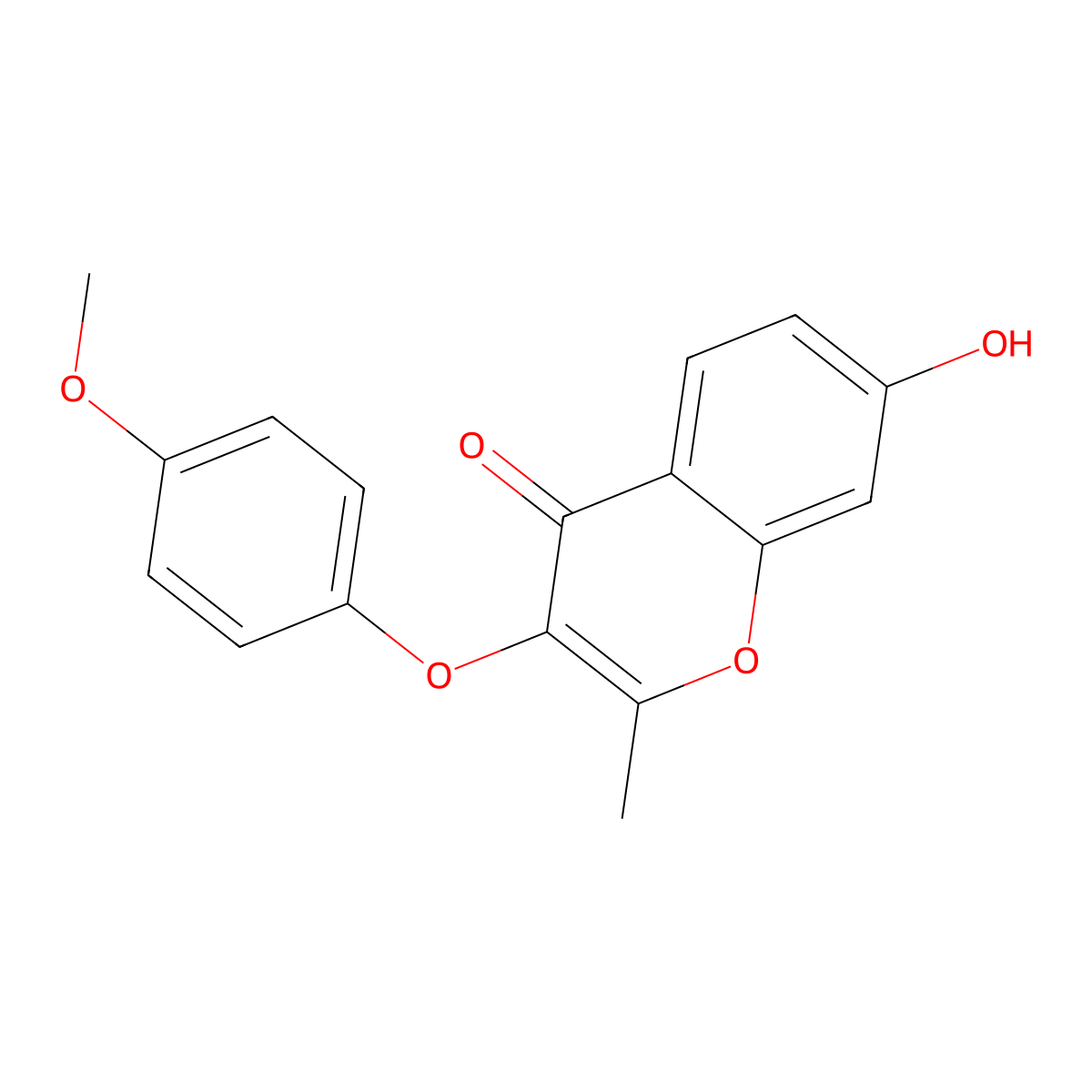 7-hydroxy-3-(4-methoxyphenoxy)-2-methyl-4H-chromen-4-one molecular structure, CAS 297148-24-4