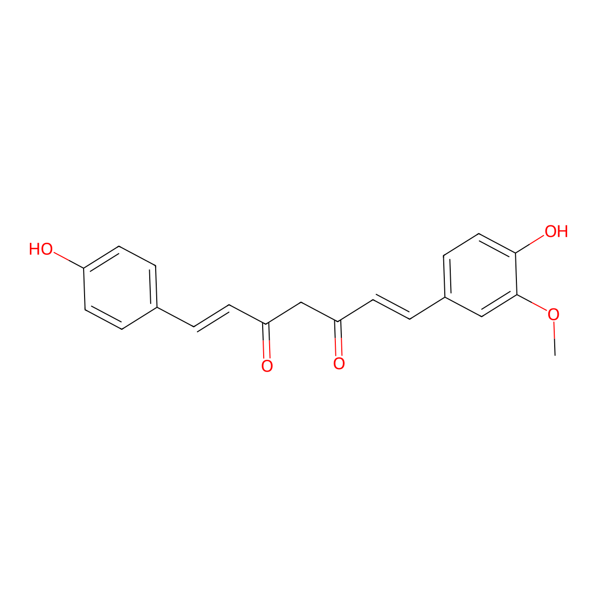 1-(4-Hydroxy-3-methoxyphenyl)-7-(4-hydroxyphenyl)-1,6-heptadiene-3,5-dione molecular structure, CAS 297160-27-1