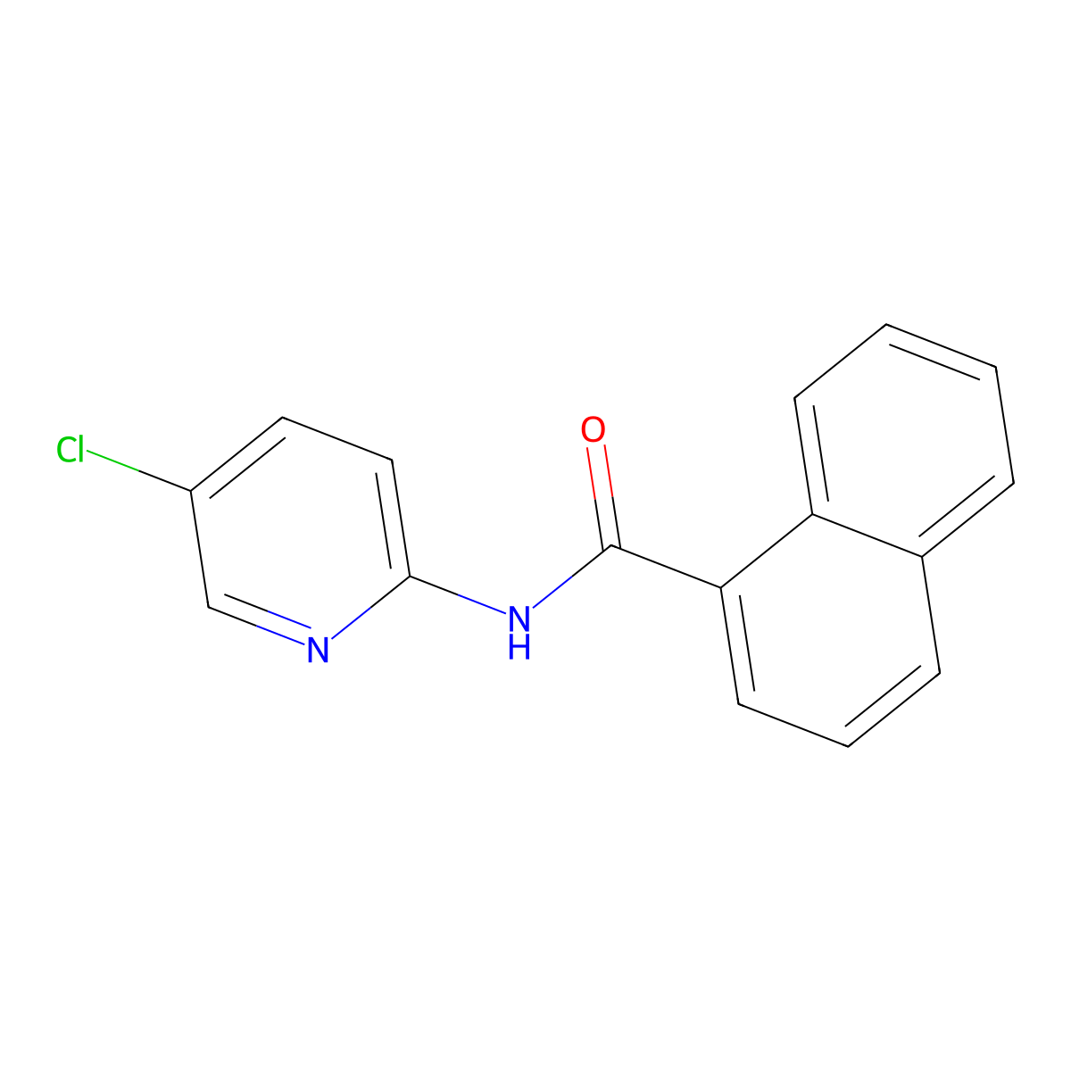N-(5-chloropyridin-2-yl)naphthalene-1-carboxamide molecular structure, CAS 297162-05-1