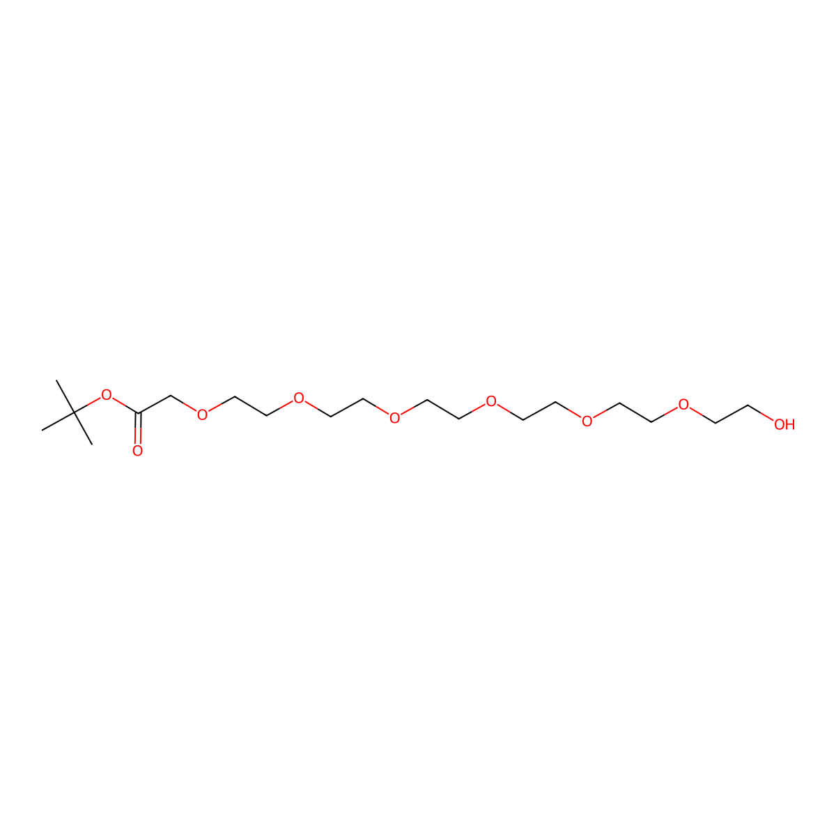 Hydroxy-PEG6-CH2CO2tBu molecular structure, CAS 297162-47-1