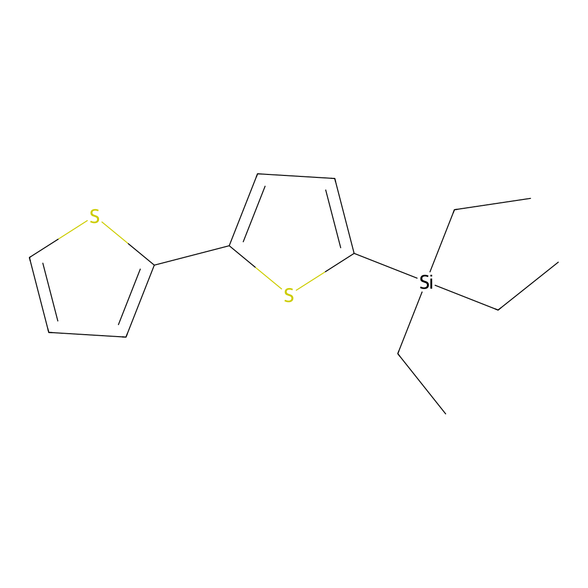 [2,2'-Bithiophen]-5-yltriethylsilane molecular structure, CAS 2971709-68-7