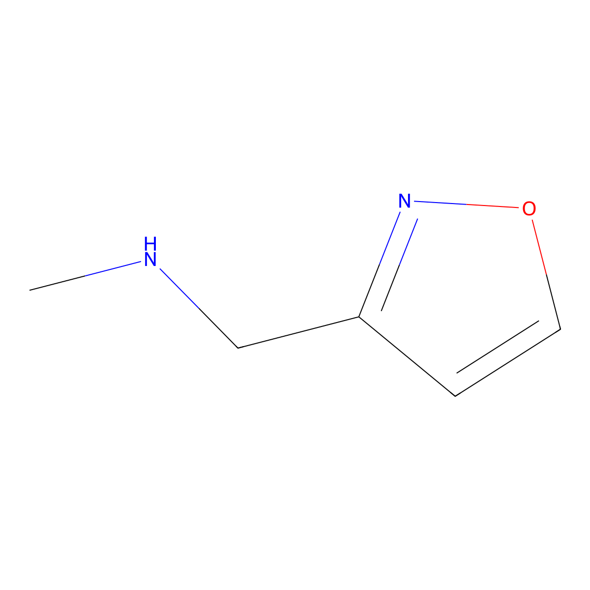 Methyl(1,2-oxazol-3-ylmethyl)amine molecular structure, CAS 297172-17-9
