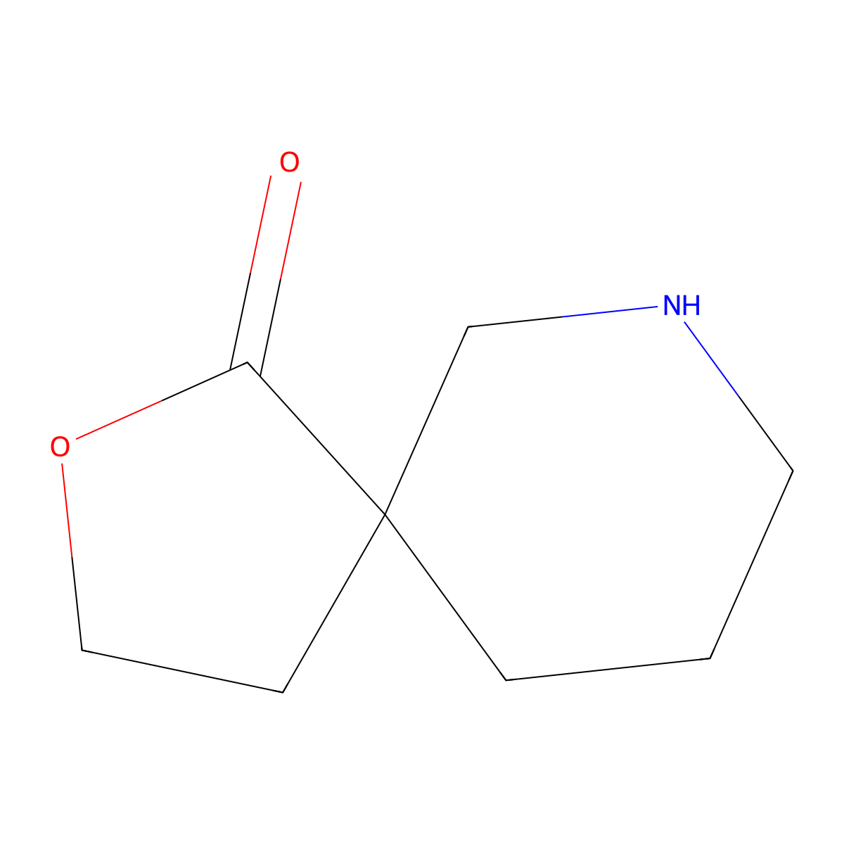 2-Oxa-7-azaspiro[4.5]decan-1-one molecular structure, CAS 297172-22-6