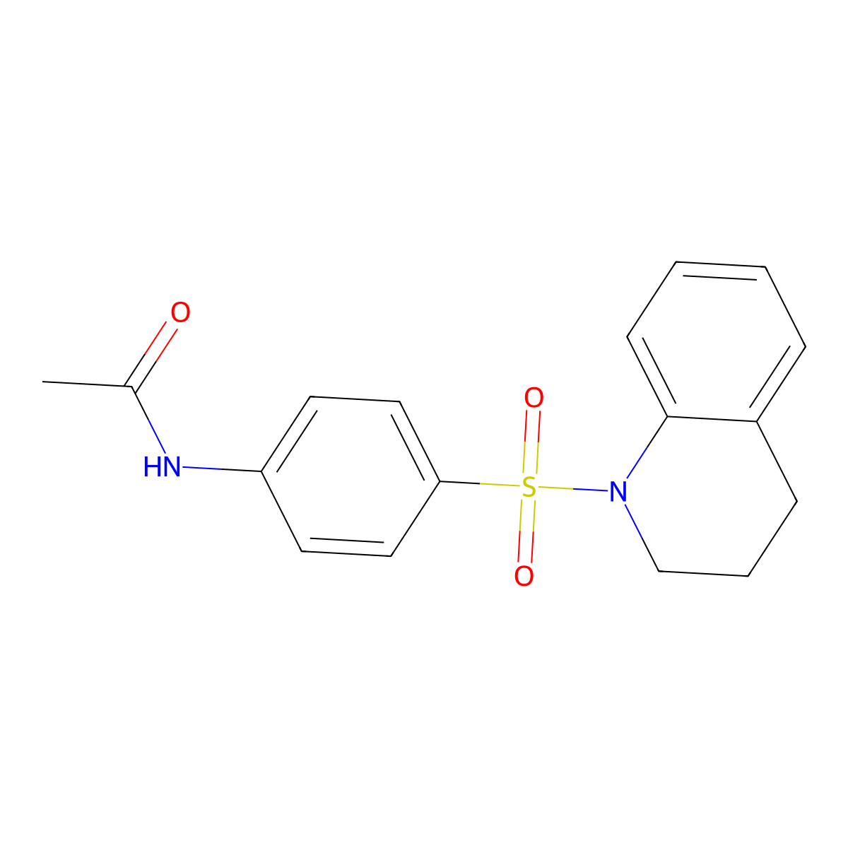 N-[4-(3,4-dihydro-1(2H)-quinolinylsulfonyl)phenyl]acetamide molecular structure, CAS 297178-83-7