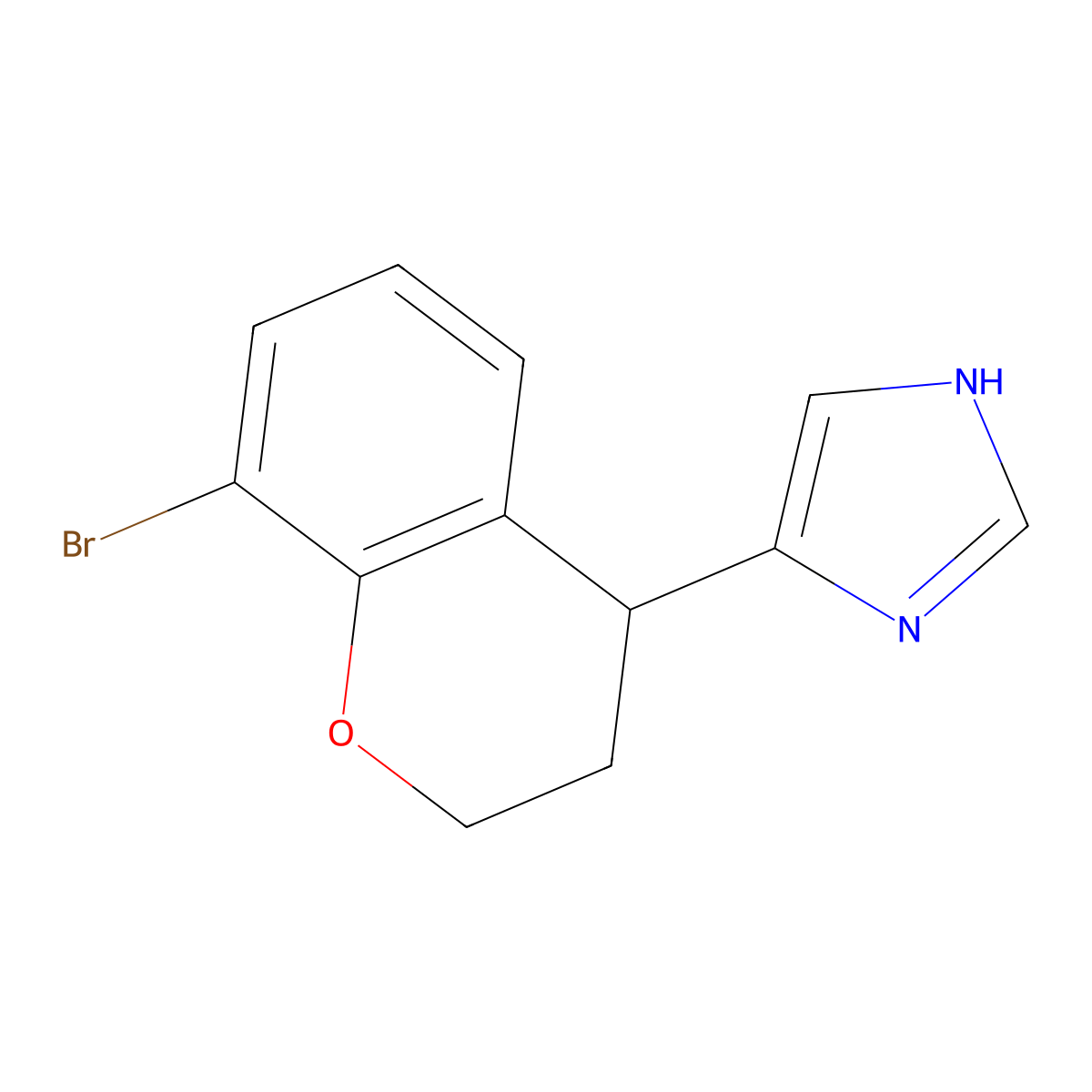 5-(8-bromochroman-4-yl)-1H-imidazole molecular structure, CAS 2971825-58-6