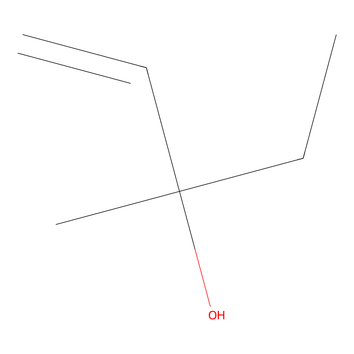 (3R)-3-Methyl-1-penten-3-ol molecular structure, CAS 2972185-21-8