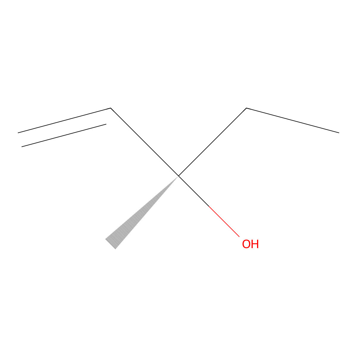 (3R)-3-Methyl-1-penten-3-ol molecular structure, CAS 2972185-21-8