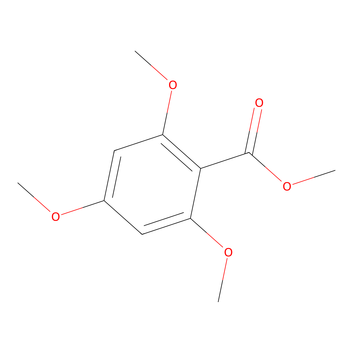 Methyl 2,4,6-trimethoxybenzoate molecular structure, CAS 29723-28-2