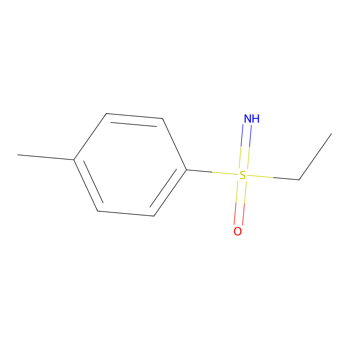 Ethyl(imino)(4-methylphenyl)-lambda6-sulfanone molecular structure, CAS 29723-63-5