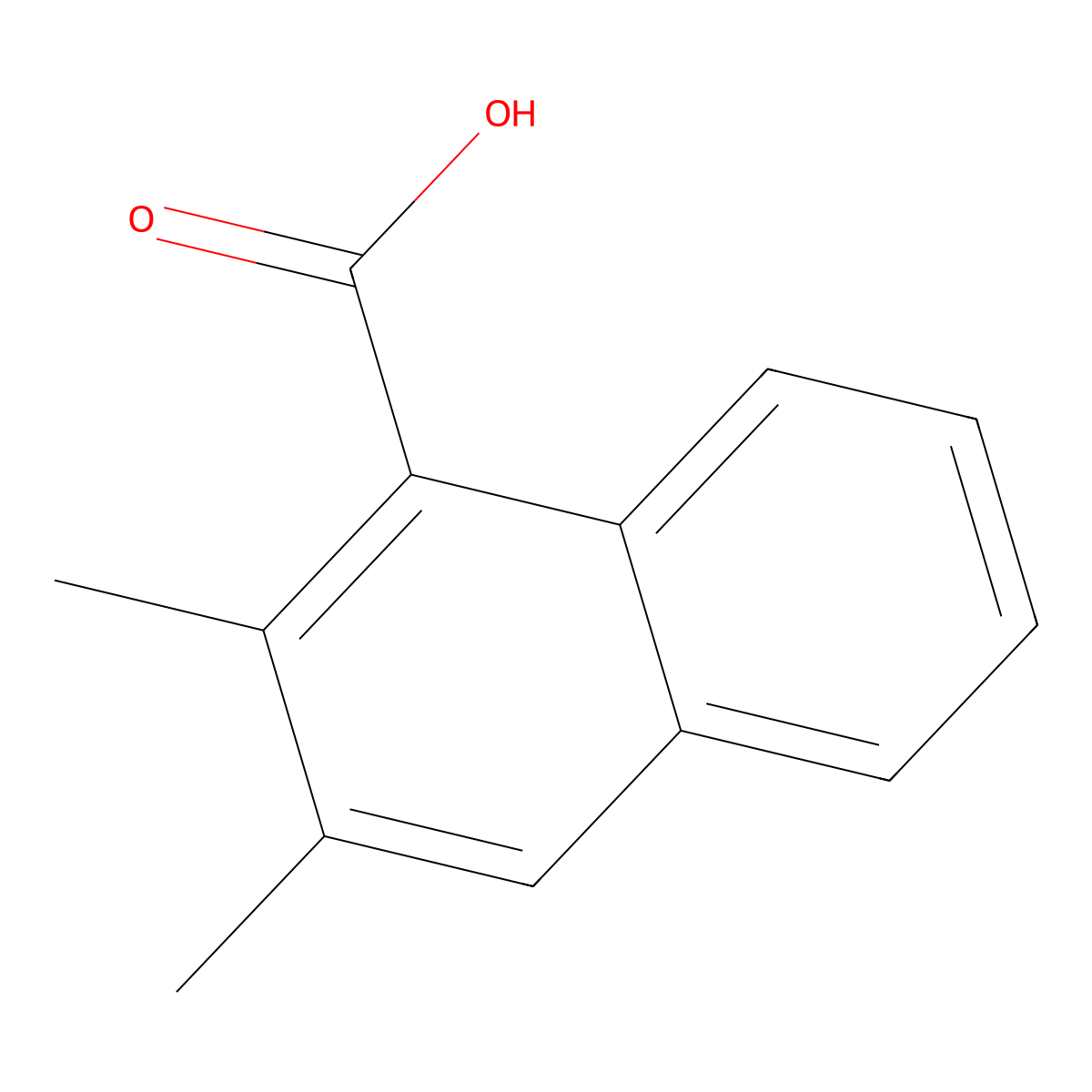 2,3-Dimethylnaphthalene-1-carboxylic acid molecular structure, CAS 29725-97-1