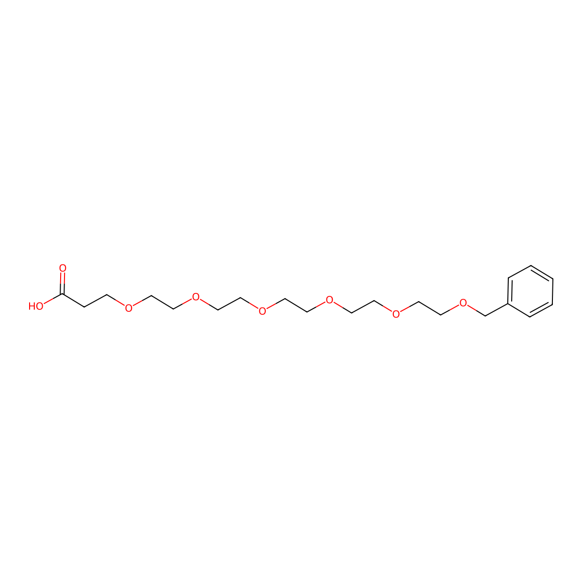 Benzyl-PEG6-acid molecular structure, CAS 2972677-47-5
