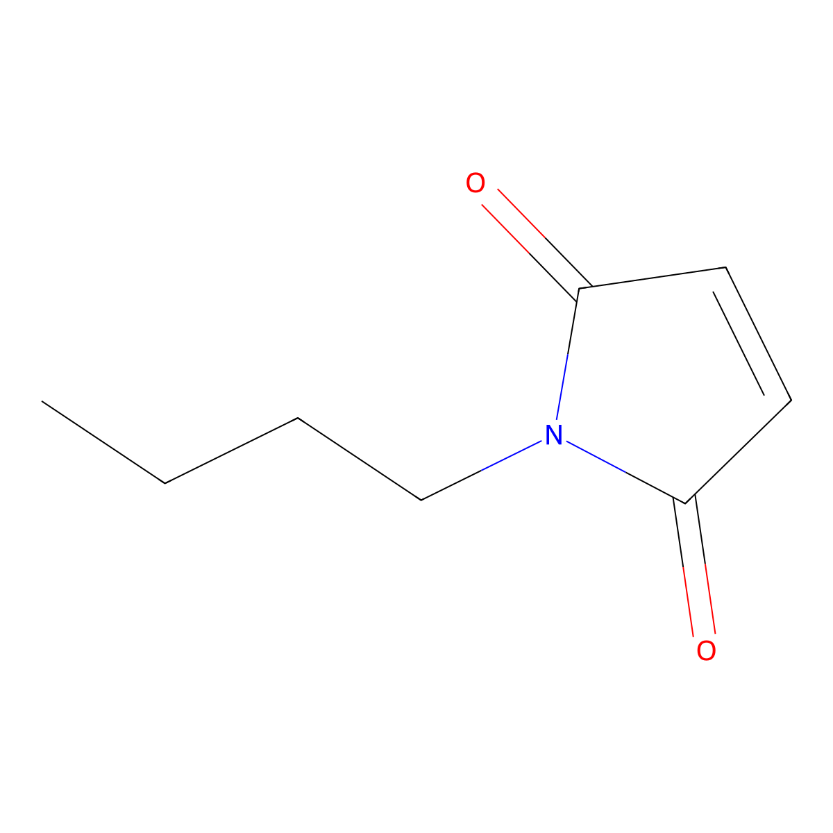 N-Butylmaleimide molecular structure, CAS 2973-09-3