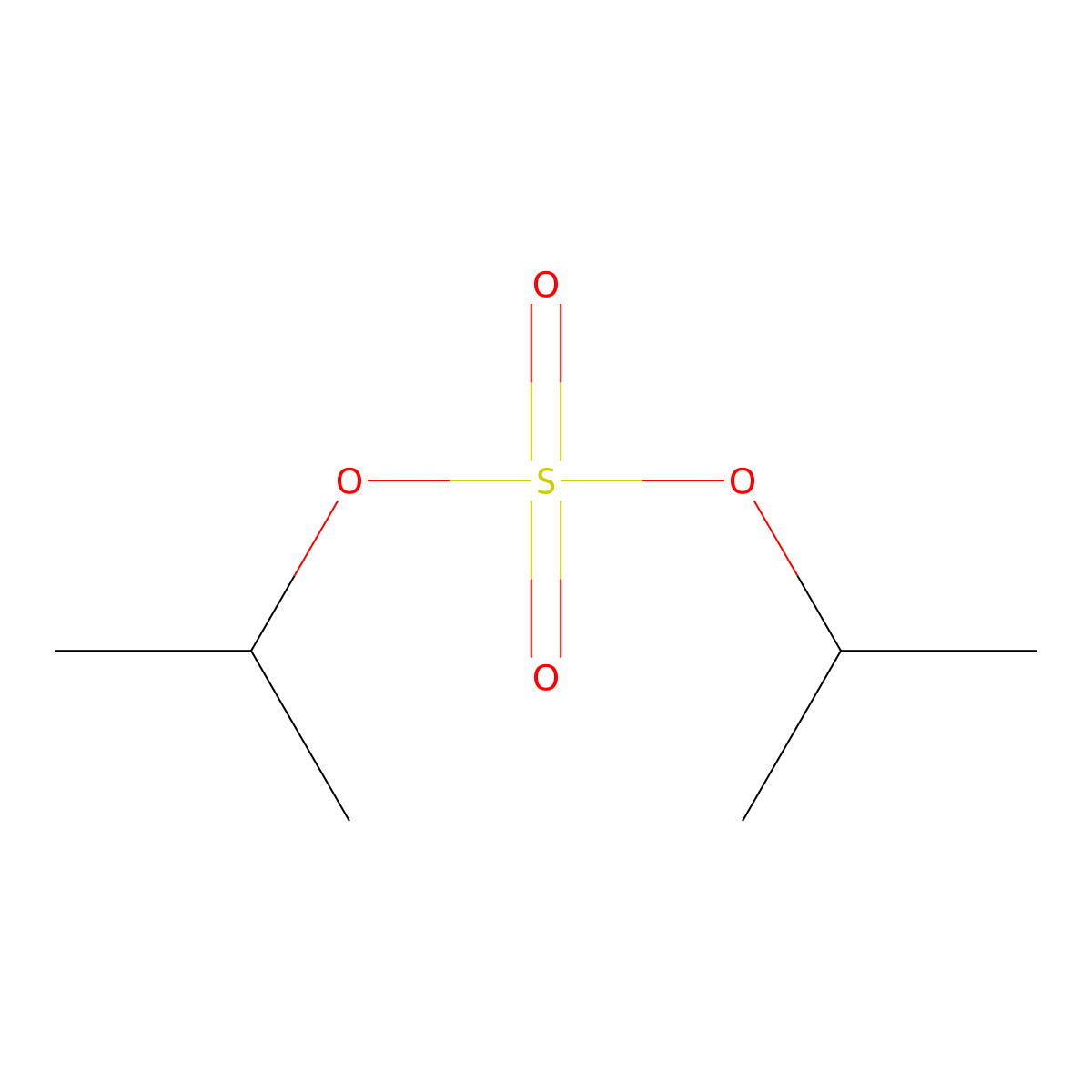Diisopropyl sulfate molecular structure, CAS 2973-10-6