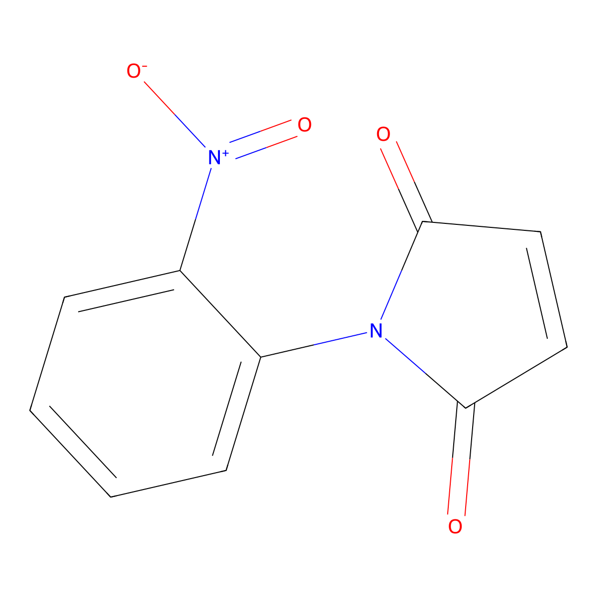 Maleimide, N-(o-nitrophenyl)- molecular structure, CAS 2973-15-1