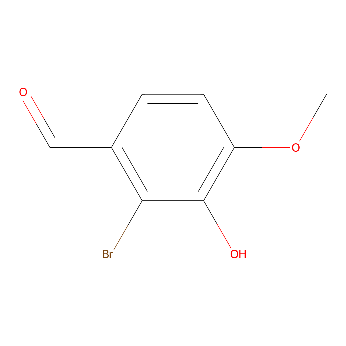 2-Bromoisovanillin molecular structure, CAS 2973-58-2
