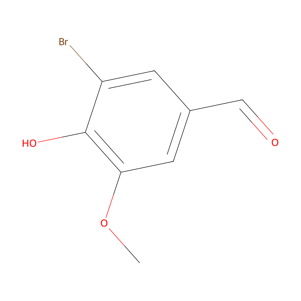 5-Bromovanillin molecular structure, CAS 2973-76-4