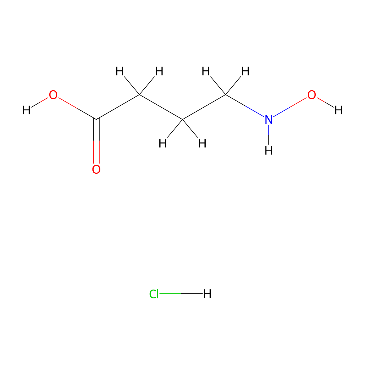 4-(Hydroxyamino)butanoic acid;hydrochloride molecular structure, CAS 2973273-50-4
