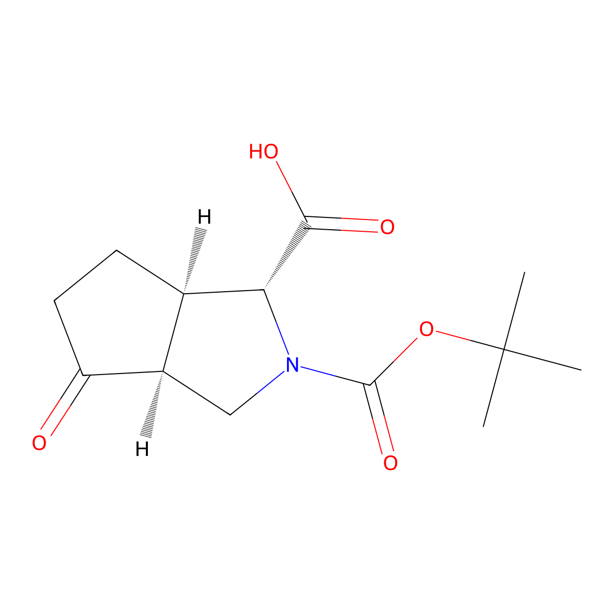 rac-(1R,3aS,6aR)-2-[(tert-butoxy)carbonyl]-4-oxo-octahydrocyclopenta[c]pyrrole-1-carboxylic acid molecular structure, CAS 2973403-64-2
