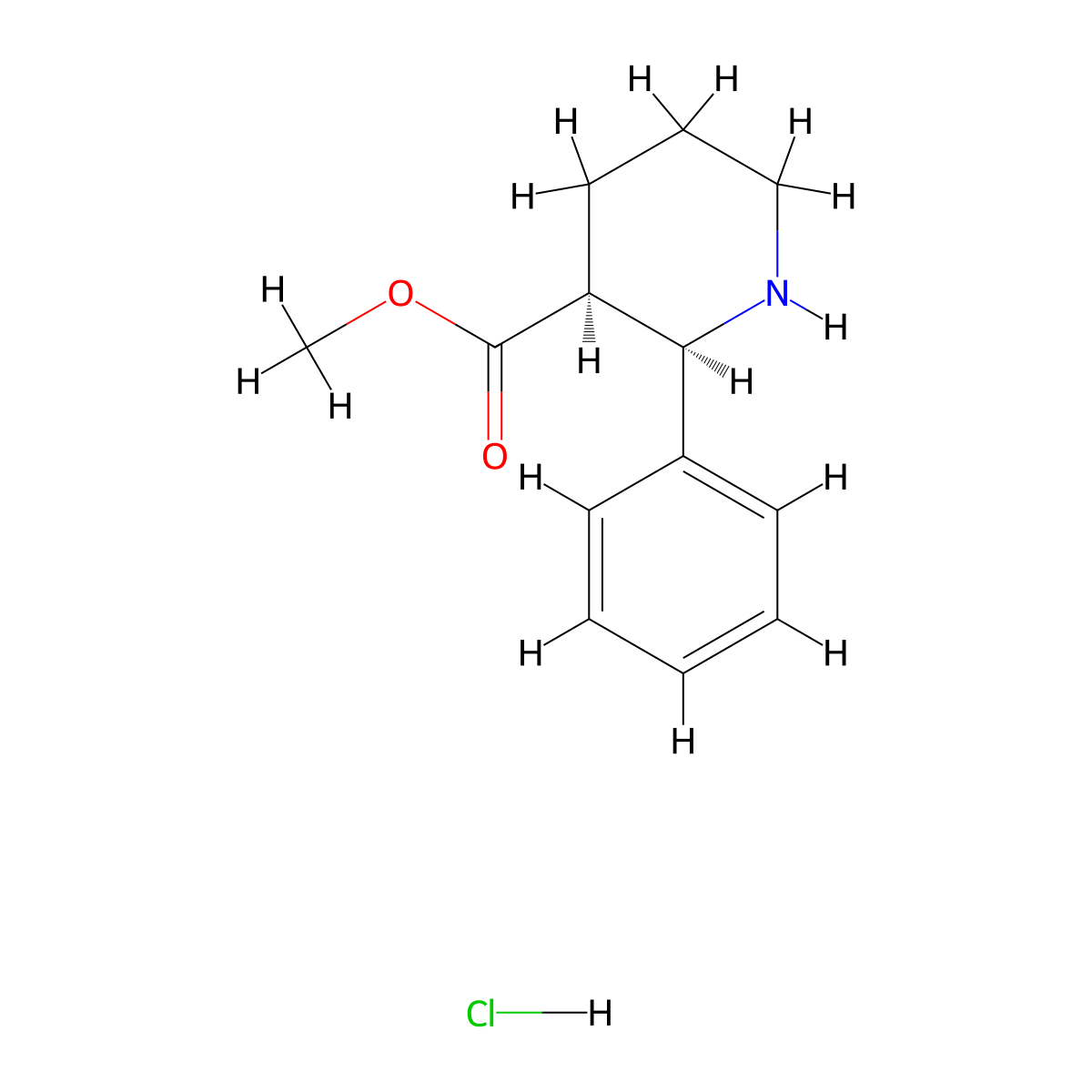 rac-methyl (2R,3S)-2-phenylpiperidine-3-carboxylate hydrochloride molecular structure, CAS 2973403-69-7
