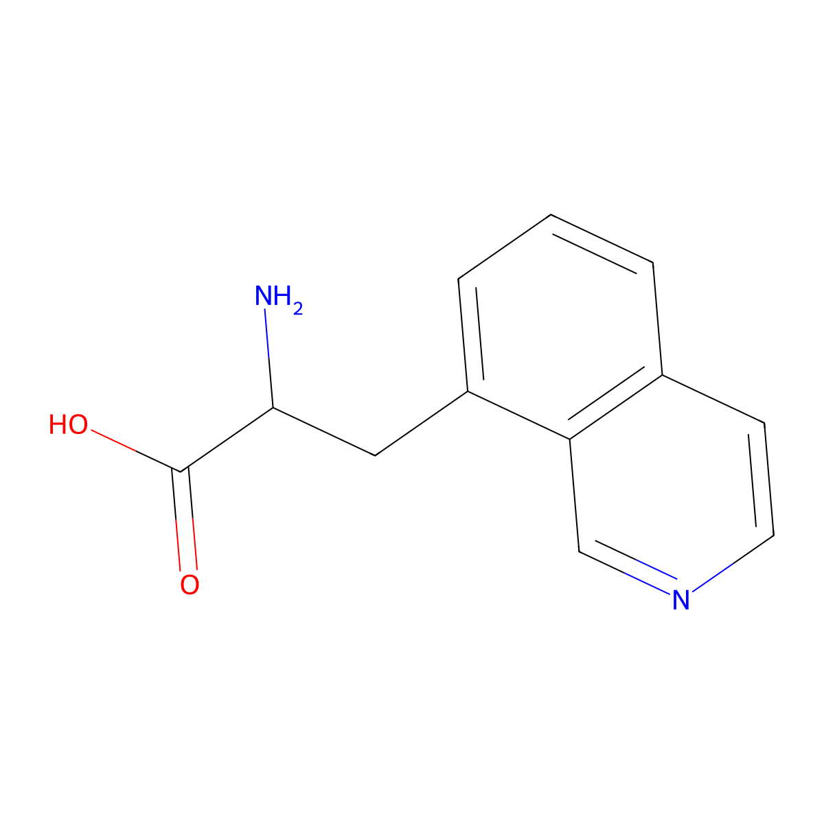 (2S)-2-amino-3-(isoquinolin-8-yl)propanoic acid molecular structure, CAS 2973752-50-8